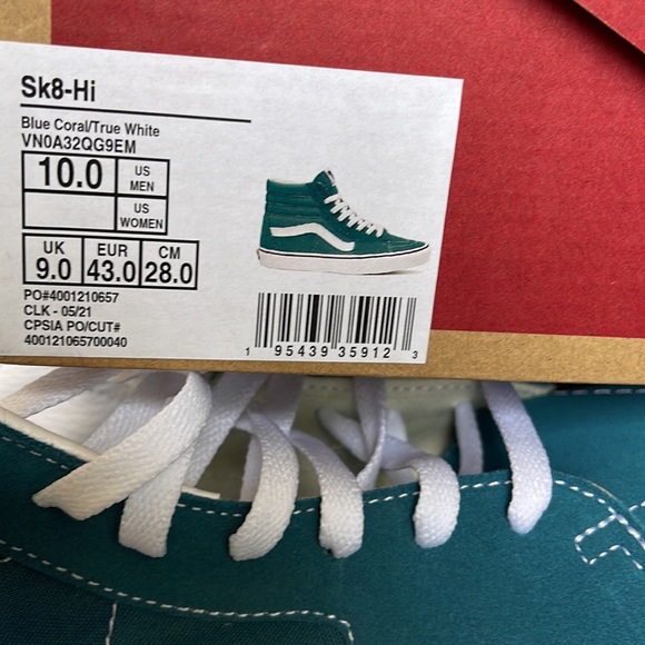 Vans Sk8-Hi Blue Coral / True White WMNS - Picture 16 of 16